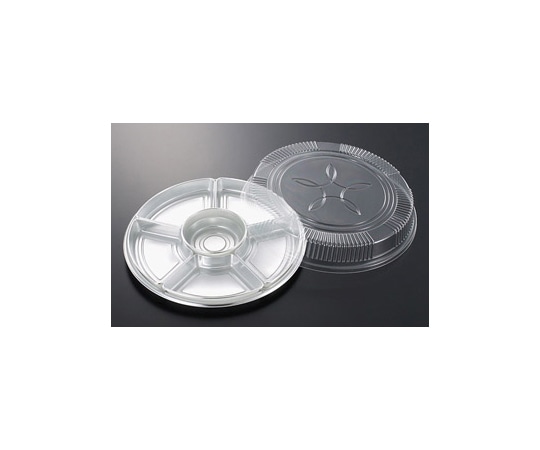 中央化学 オードブル容器 DXオードブル丸2W 4点セット 60枚 384370 1ケース(ご注文単位1ケース)【直送品】