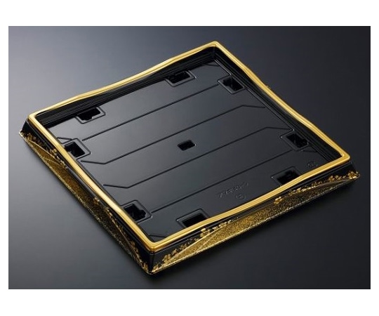 中央化学 寿司容器 HS天城 40-5 まきえ金-BK 本体 120枚 244517 1ケース(ご注文単位1ケース)【直送品】