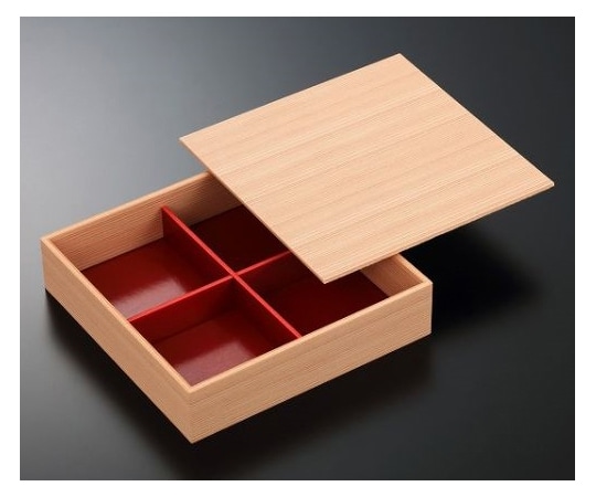 中央化学 折箱 夢御膳 紙ヒノキ 4色 共蓋付 120枚 352930 1ケース(ご注文単位1ケース)【直送品】