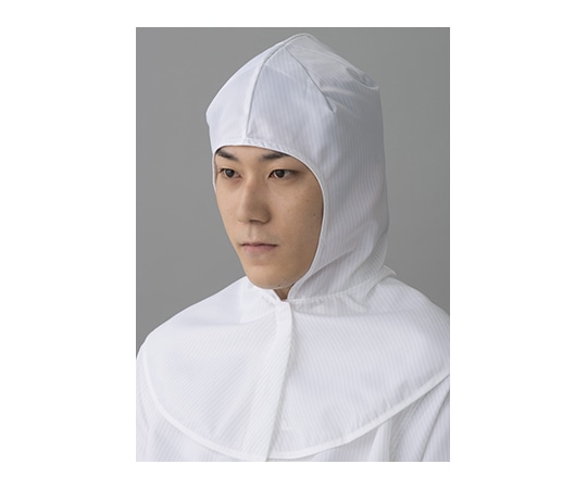 東洋リントフリー クリーンフード(顔出しタイプ) 白 フリーサイズ FD414C-01 FREE 1枚 (ご注文単位1枚)【直送品】