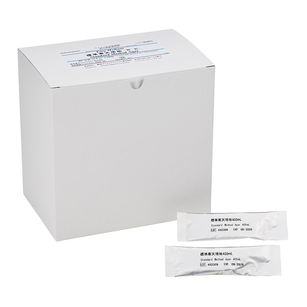 島津ダイアグノスティクス 標準寒天培地 1箱(400mL用×100包入) 56201 1箱(ご注文単位1箱)【直送品】