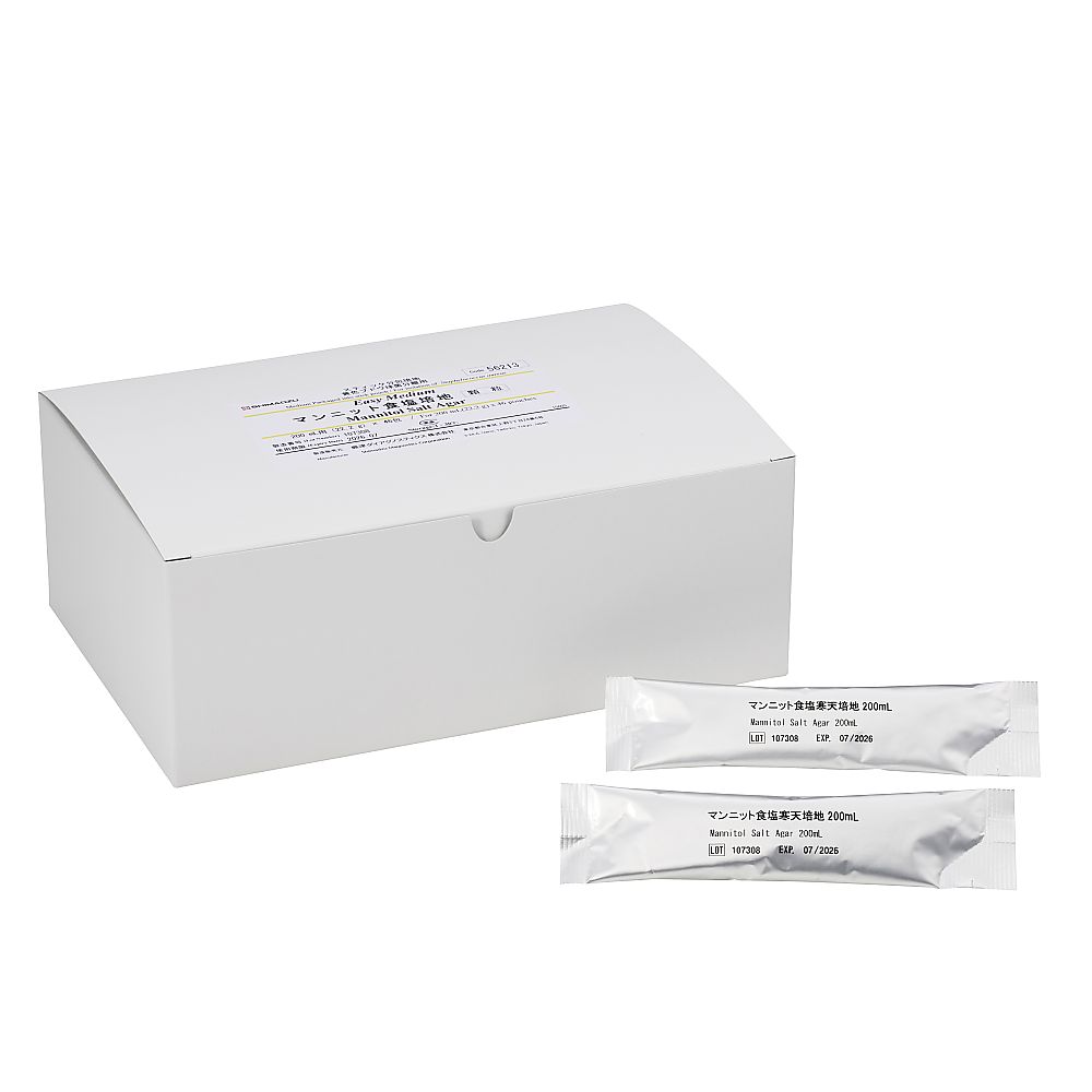 島津ダイアグノスティクス マンニット食塩培地 1箱(200mL用×46包入) 56213 1箱(ご注文単位1箱)【直送品】
