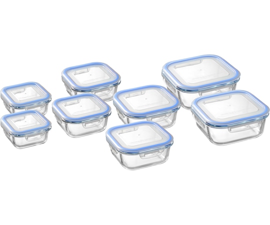 和平フレイズ レッシュ 耐熱ガラス容器 8点セット ME-7403 1セット（ご注文単位1セット）【直送品】