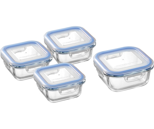和平フレイズ レッシュ 耐熱ガラス容器 4点セットA ME-7397 1セット（ご注文単位1セット）【直送品】