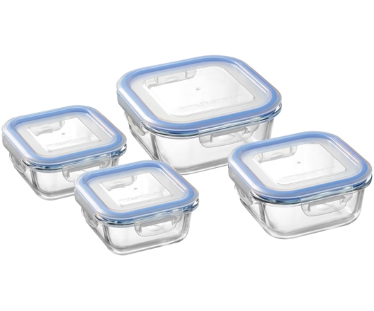 和平フレイズ レッシュ 耐熱ガラス容器 4点セットB ME-7398 1セット（ご注文単位1セット）【直送品】