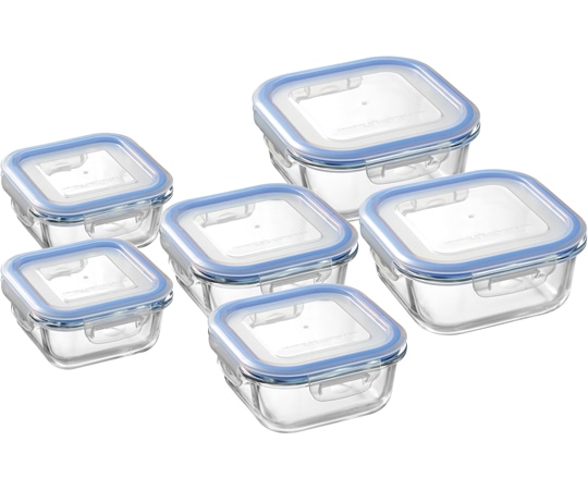 和平フレイズ レッシュ 耐熱ガラス容器 6点セットA ME-7400 1セット（ご注文単位1セット）【直送品】