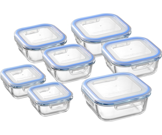 和平フレイズ レッシュ 耐熱ガラス容器 7点セット ME-7402 1セット（ご注文単位1セット）【直送品】