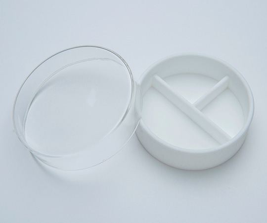 堀内製作所 シリコン三割シャーレ ホワイト S-06/W 1個（ご注文単位1個）【直送品】