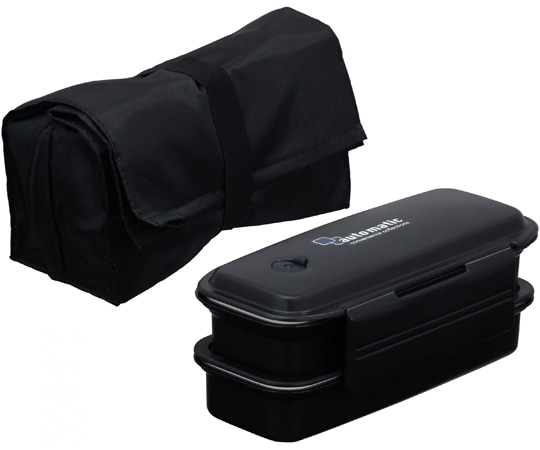 岩崎工業 ランチボックスメンズシリーズ スリムランチボックス2段(保冷バッグ付き AA 1ケース(5個×8小箱入)  1ケース（ご注文単位1ケース）【直送品】