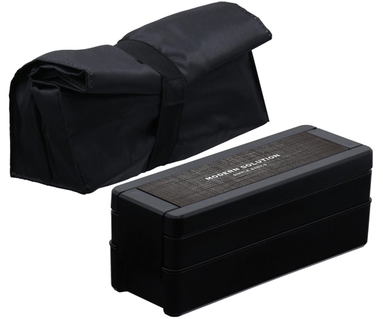 岩崎工業 ランチボックスメンズシリーズ イージーケアメンズランチボックス 2段(保冷バッグ付) BA 1ケース(5個×8小箱入)  1ケース（ご注文単位1ケース）【直送品】