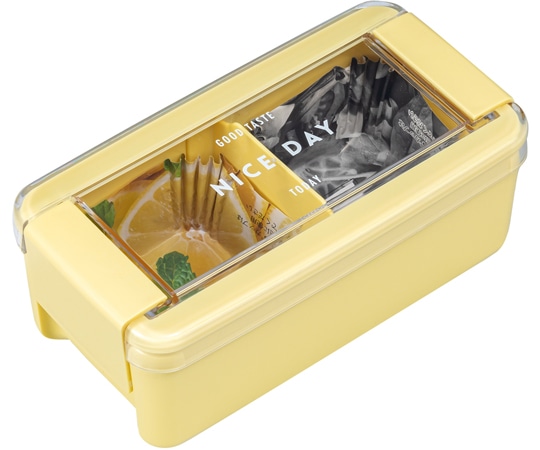 岩崎工業 ランチボックスレディスシリーズ イージーケアランチボックス 1段 YE 1ケース(5個×8小箱入)  1ケース（ご注文単位1ケース）【直送品】