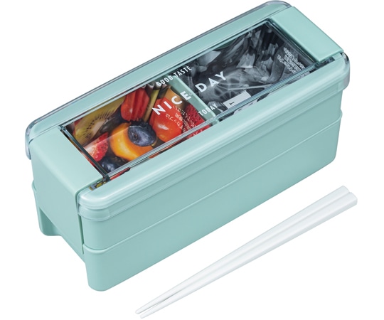 岩崎工業 ランチボックスレディスシリーズ イージーケアランチボックス 2段 MT 1ケース(5個×8小箱入)  1ケース（ご注文単位1ケース）【直送品】