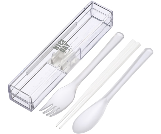 岩崎工業 弁当小物レディースシリーズ とっても強いケース入り トリオ18cm箸 WH 1ケース(10個×12小箱入)  1ケース（ご注文単位1ケース）【直送品】