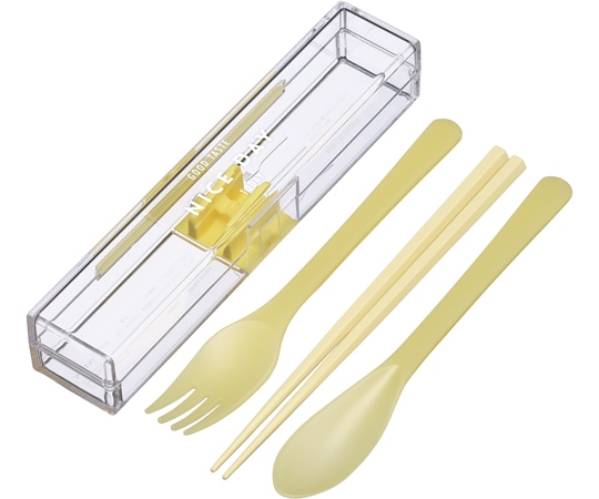 岩崎工業 弁当小物レディースシリーズ とっても強いケース入り トリオ18cm箸 YE 1ケース(10個×12小箱入)  1ケース（ご注文単位1ケース）【直送品】