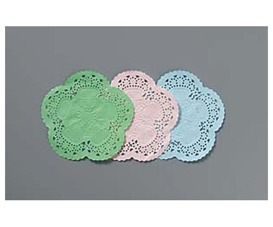 カンダ レースペーパーエコノミー ブルー 丸 5号(500枚入) 377231 1箱(ご注文単位1箱)【直送品】