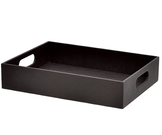 ハヤノ産業 ファインレザーシリーズ シューズトレイ HG07BR ブラウン H61196BRN 1個（ご注文単位1個）【直送品】