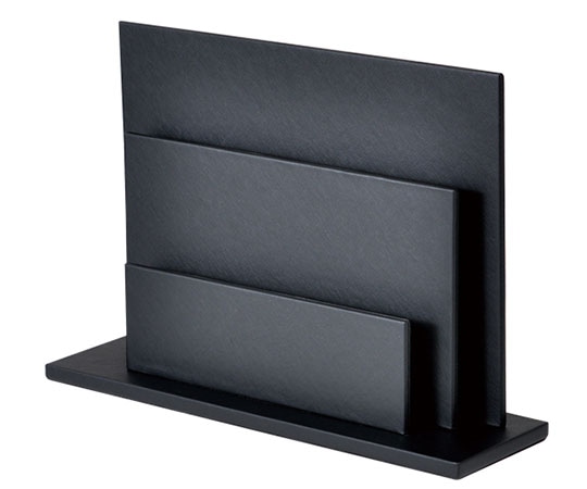 ハヤノ産業 ファインレザーシリーズ パンフレット立 HG10BK ブラック H61199BLK 1個（ご注文単位1個）【直送品】