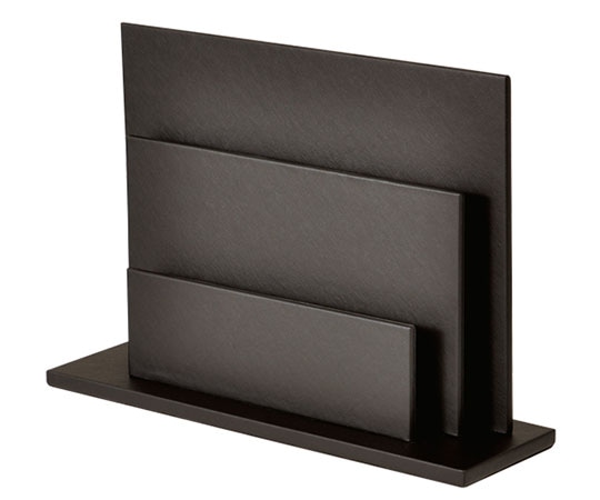 ハヤノ産業 ファインレザーシリーズ パンフレット立 HG10BR ブラウン H61199BRN 1個（ご注文単位1個）【直送品】