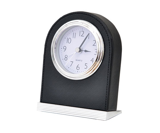 ハヤノ産業 ファインレザーシリーズ レザークロック HG11BK ブラック H61200BLK 1個（ご注文単位1個）【直送品】