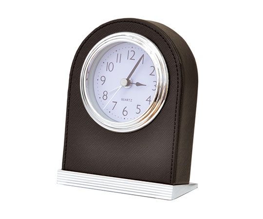 ハヤノ産業 ファインレザーシリーズ レザークロック HG11BR ブラウン H61200BRN 1個（ご注文単位1個）【直送品】