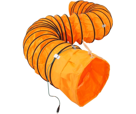 スイデン 送風機用ダクト 防爆用アース端子付 320mm 5m SJFD320DC 1台(ご注文単位1台)【直送品】