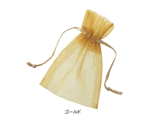 ストア・エキスプレス オーガンジーポーチ ゴールド L 1セット(10枚入) 61-269-16-4 1セット（ご注文単位1セット）【直送品】