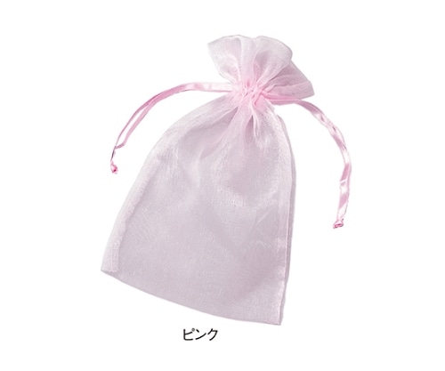 ストア・エキスプレス オーガンジーポーチ ピンク SS 1セット(10枚入) 61-269-18-1 1セット（ご注文単位1セット）【直送品】