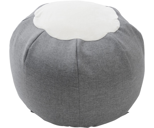 セルタン ビーズクッション POTE ダリアングレー L A810a-625GRY/618WH 1個（ご注文単位1個）【直送品】