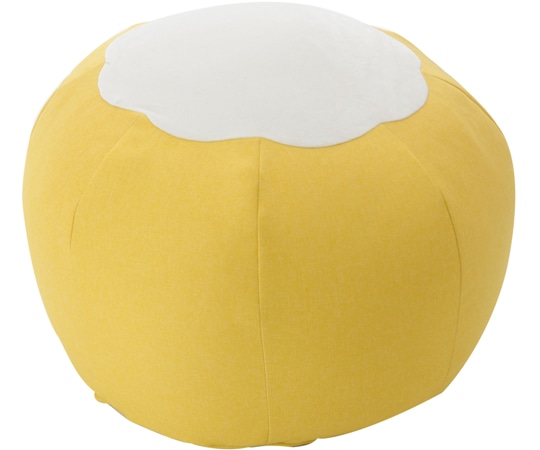 セルタン ビーズクッション POTE マスタード L A810a-630YE/618WH 1個（ご注文単位1個）【直送品】