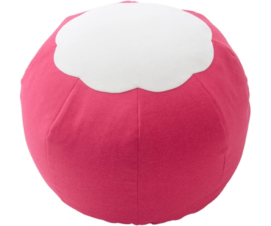 セルタン ビーズクッション POTE ローズ L A810a-632RED/618WH 1個（ご注文単位1個）【直送品】