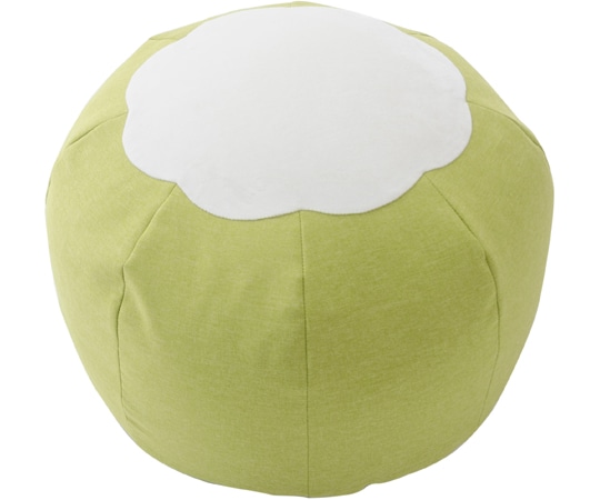 セルタン ビーズクッション POTE ダリアングリーン L A810a-643GRN/618WH 1個（ご注文単位1個）【直送品】