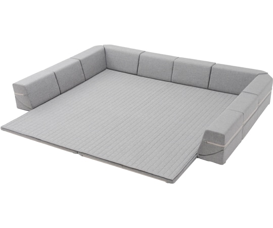 セルタン 和楽のZONIA デニム調アッシュグレー ダブルコーナー M A818a-625GRY 1個（ご注文単位1個）【直送品】