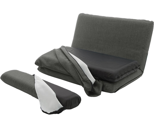 セルタン カバーリングソファベッド MORIITO デニム調アッシュグレー DMT3r-606GRY 1個（ご注文単位1個）【直送品】