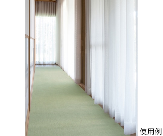 サンコー(生活用品) おくだけ吸着ロングマット 90×800cm グリーン KH-80 1枚（ご注文単位1枚）【直送品】