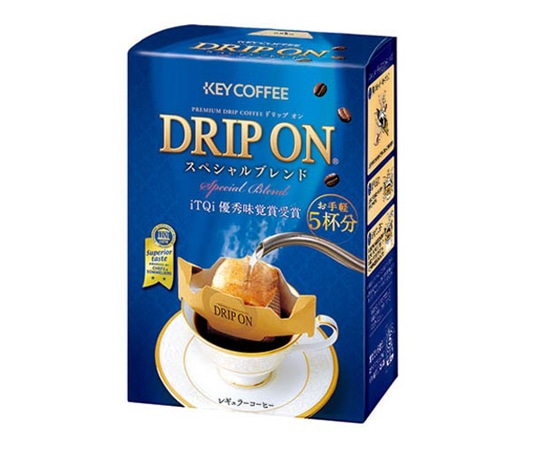キーコーヒー ドリップオンスペシャルブレンド 5杯 1箱(5袋入) 306750 1箱※軽（ご注文単位1箱）【直送品】