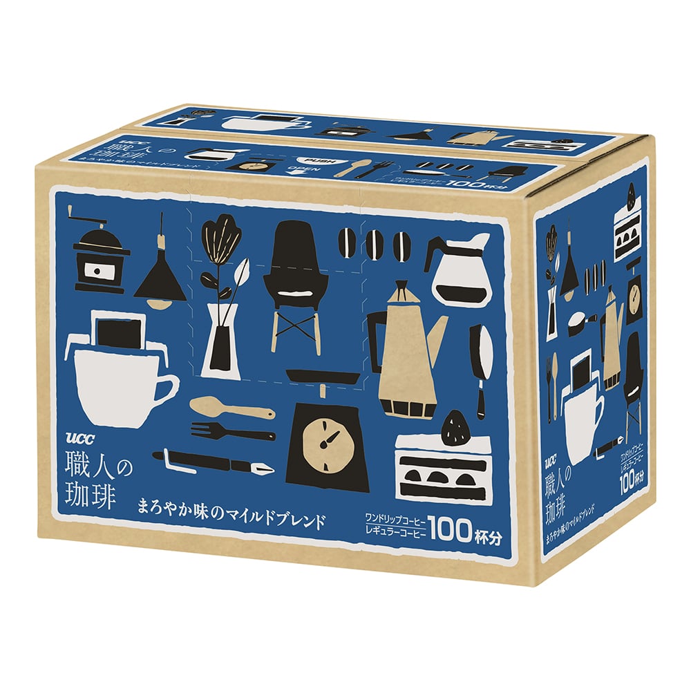 UCC 職人の珈琲ドリップ まろやか味のマイルドB100P 1箱(100袋入) 351123 1箱※軽（ご注文単位1箱）【直送品】