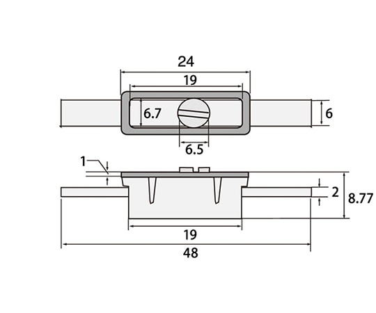 福井金属工芸 コロロ 48mm×6mm 1セット(100個入) 6318 1セット（ご注文単位1セット）【直送品】