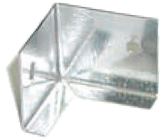 福井金属工芸 ステンレス製アクリル用留コーナー金具 1セット(100個入) 6368 1セット（ご注文単位1セット）【直送品】