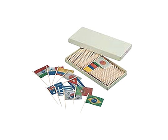 カンダ 旗楊子 小 万国旗(200入)  1個(ご注文単位1個)【直送品】