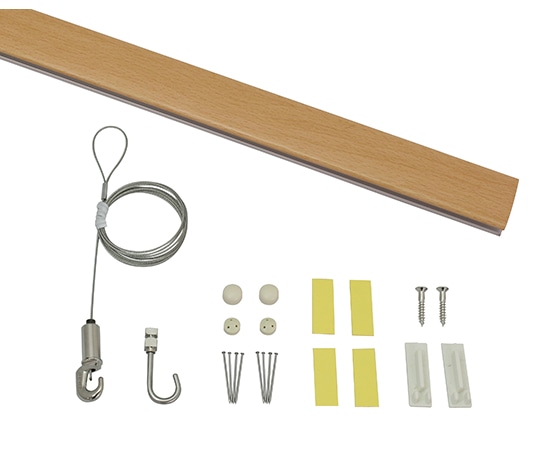 福井金属工芸 レールサンカラーズ Aセット 木目調 ライトブラウン30cm RC30A-3 1個（ご注文単位1個）【直送品】