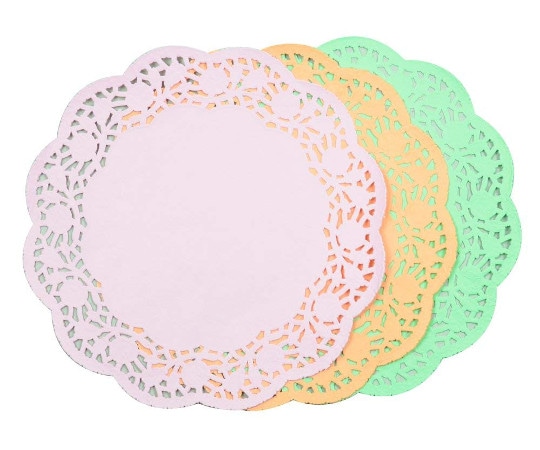 パール金属 アレンジDECO カラーレースペーパー 24cm 15枚入 D-1143 1袋(ご注文単位1袋)【直送品】