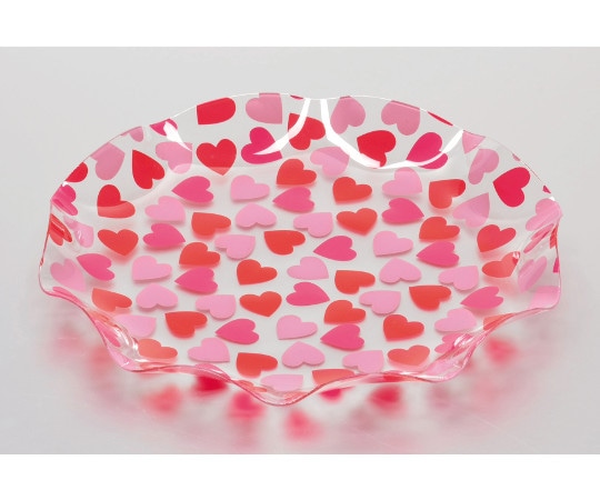 パール金属 アレンジDECO PETラウンドプレート S ハート D-1148 1個(ご注文単位1個)【直送品】