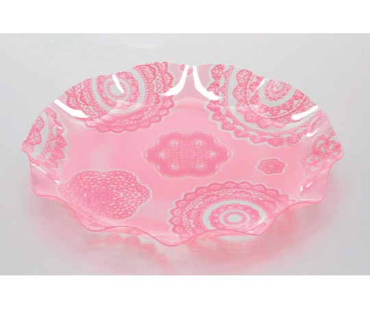 パール金属 アレンジDECO PETラウンドプレート L レース D-1152 1個(ご注文単位1個)【直送品】