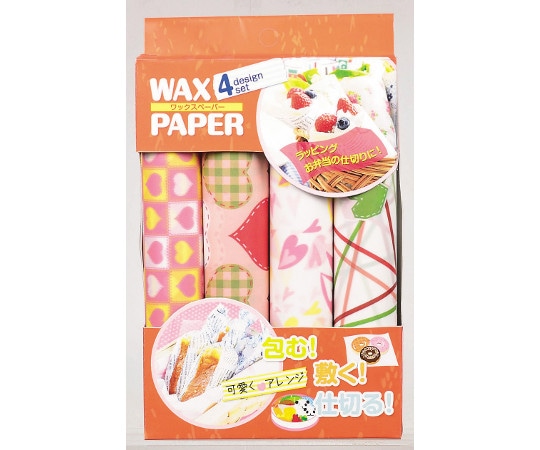 パール金属 アレンジDECO ワックスペーパー 21.8×25cm 32枚入 ハッピー D-1160 1袋(ご注文単位1袋)【直送品】