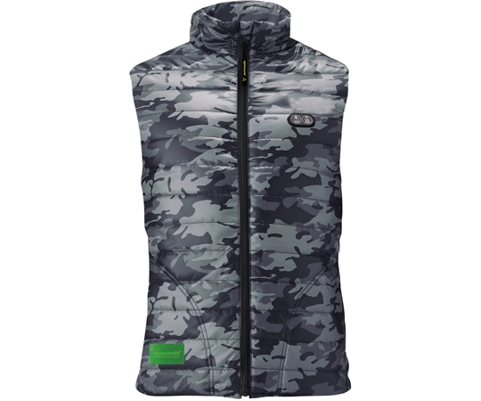 アタックベース Wスイッチヒートベスト バッテリーセット 迷彩ブラック 40000-5L 1セット(ご注文単位1セット)【直送品】