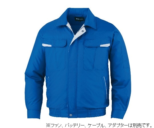 自重堂 空調服長袖ブルゾン ロイヤルブルー M 87010-080-M 1枚(ご注文単位1枚)【直送品】