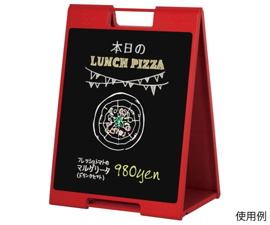 ハヤノ産業 黒板サイン チョーク用 レッド FSP-712 1台（ご注文単位1台）【直送品】