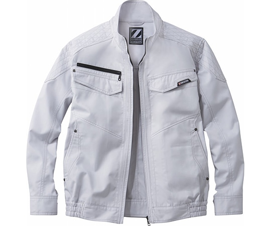 自重堂 空調服長袖ブルゾン シルバー LL 74030 1枚(ご注文単位1枚)【直送品】
