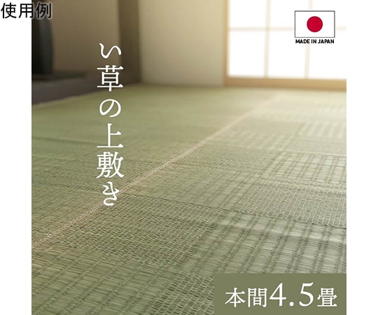 アズワン 純国産 い草 上敷き カーペット 格子柄 本間4.5畳 (約286×286cm) 1080230011302 1個（ご注文単位1個）【直送品】