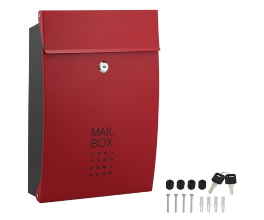 ハイロジック メールボックス レッド 60703 1個(ご注文単位1個)【直送品】